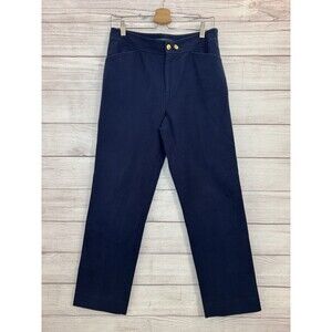 Lauren Ralph Lauren Women  Dress Pants Size 8P  8 Petite Blue 95%Cotton